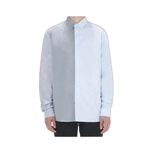 Anchor Embroidered Colour-Block Shirt