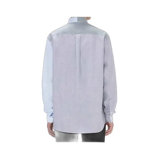 Anchor Embroidered Colour-Block Shirt