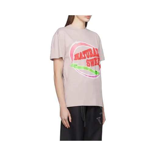Slogan Printed Crewneck T-Shirt