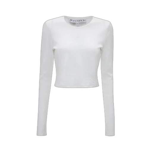 Logo Jacquard Cropped T-Shirt