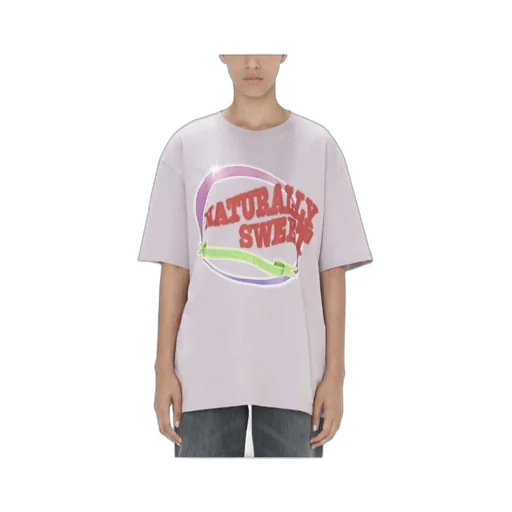 Slogan Printed Crewneck T-Shirt
