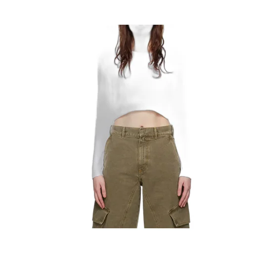 Logo Jacquard Cropped T-Shirt