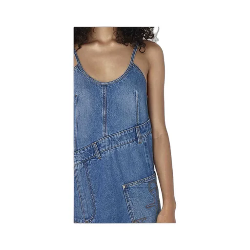 Twisted Denim Dress