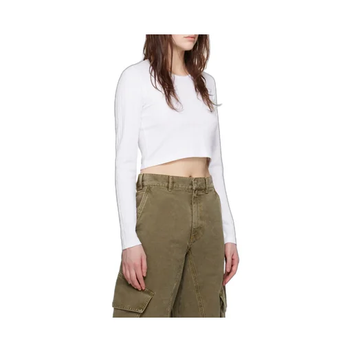 Logo Jacquard Cropped T-Shirt