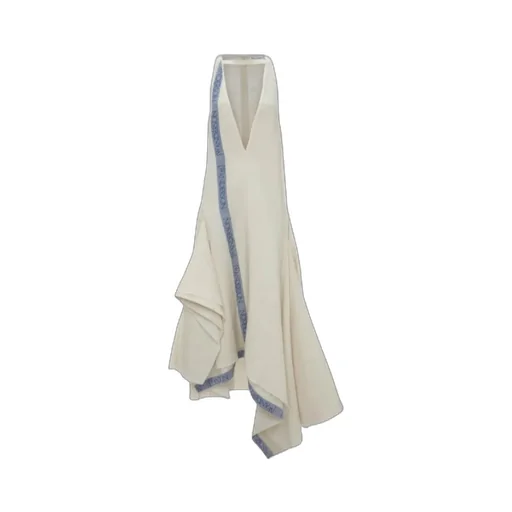 V-Neck Asymmetric Maxi Dress