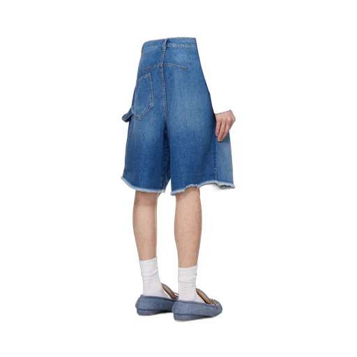 Twisted Denim Shorts