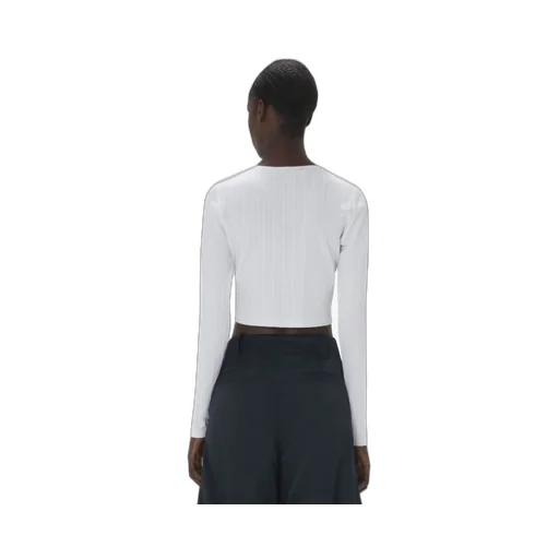 Logo Jacquard Cropped T-Shirt