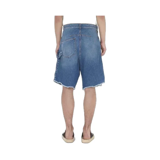 Twisted Denim Shorts