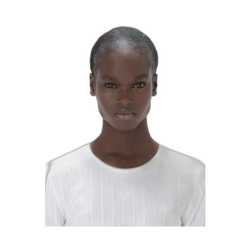 Logo Jacquard Cropped T-Shirt