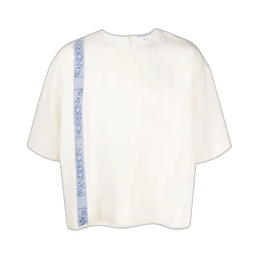 Logo Striped Crewneck T-Shirt