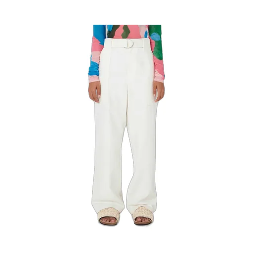 Wide-Leg Cotton Cargo Trousers