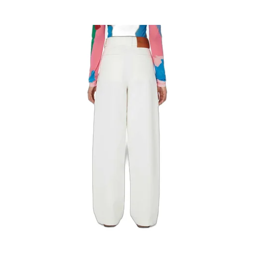 Wide-Leg Cotton Cargo Trousers