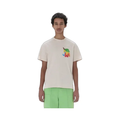 Lemon Print Cotton T-Shirt