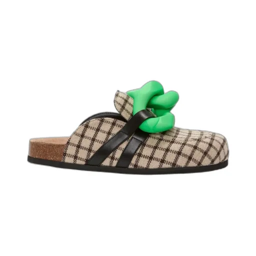 Checkered Round Head Slippers