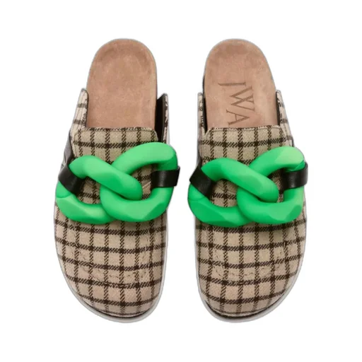 Checkered Round Head Slippers