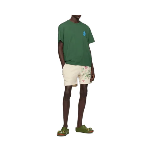 Logo Embroidered Drawstring Shorts