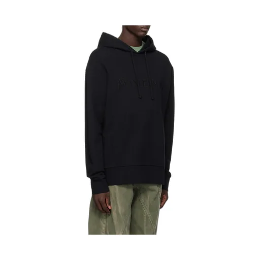 Logo Embroidered Drawstring Hoodie