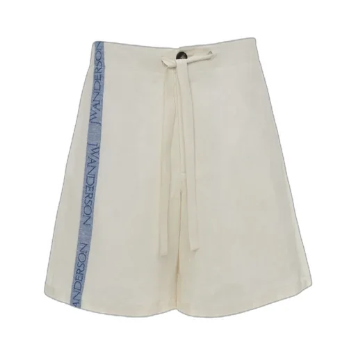 Wide-Leg Drawstring Shorts