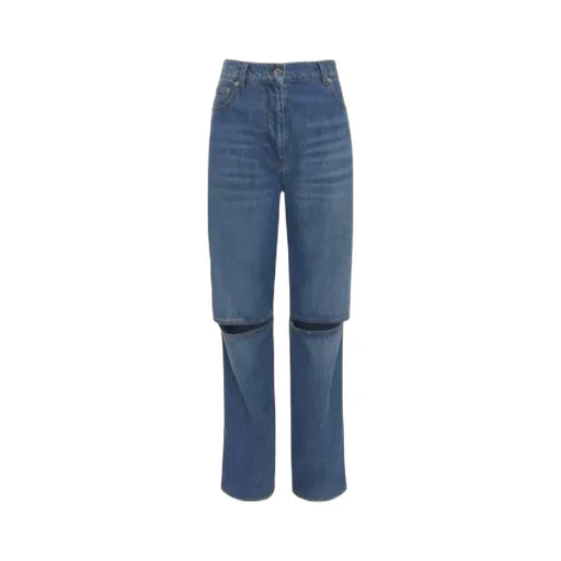 Cut-Out Knee Bootcut Jeans