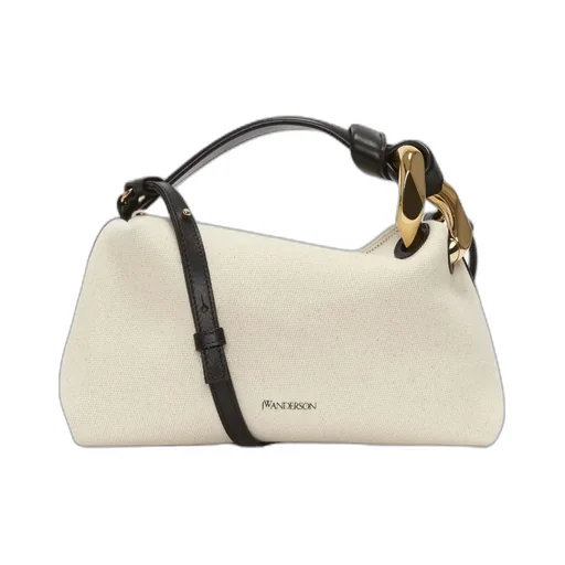 Logo Printed Zipped Crossbody Bag