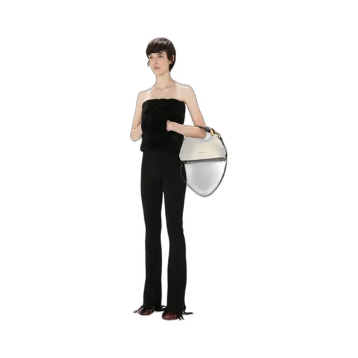 Logo Printed Zipped Crossbody Bag