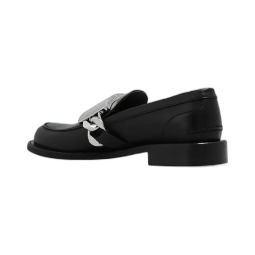 Logo-Engraved Leather Loafers