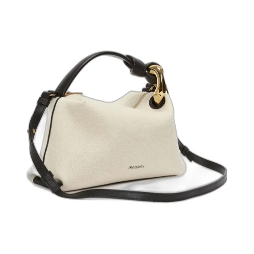 Logo Printed Zipped Crossbody Bag