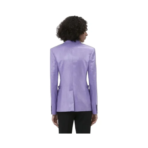 Padlock Strap Single-Breasted Blazer