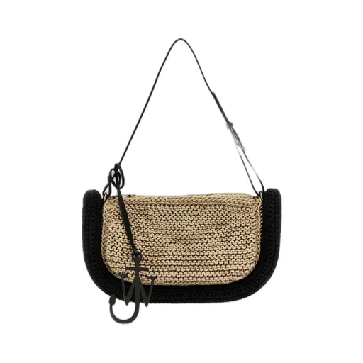 Bumper-15 Crochet-Knit Zip-Up Shoulder Bag