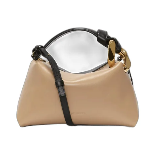 Logo Embossed Zipped Crossbody Bag