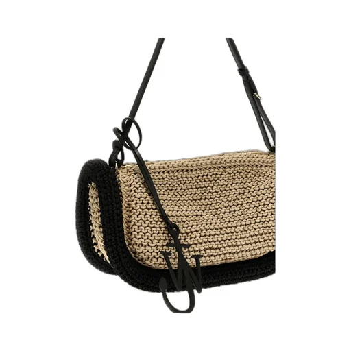 Bumper-15 Crochet-Knit Zip-Up Shoulder Bag