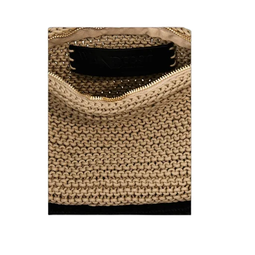 Bumper-15 Crochet-Knit Zip-Up Shoulder Bag