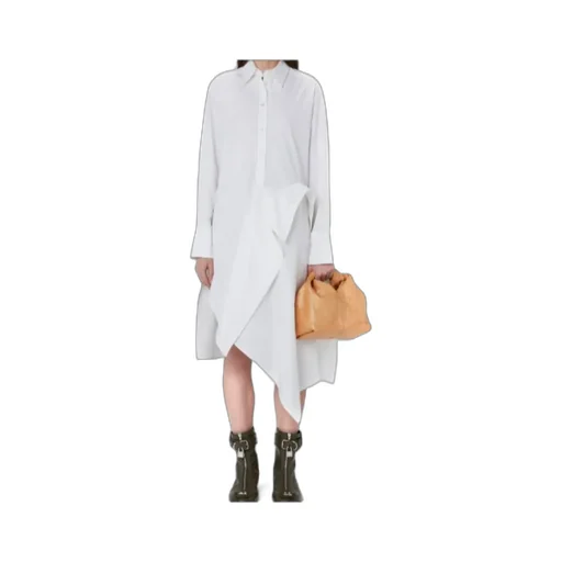 Deconstructed Cotton Shirtdress