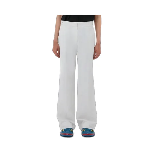 Rivet-Detailing Straight-Leg Trousers