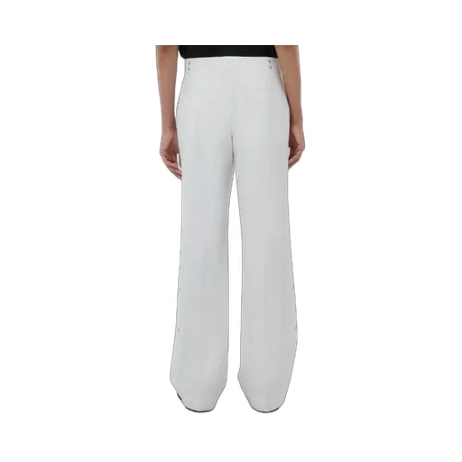Rivet-Detailing Straight-Leg Trousers