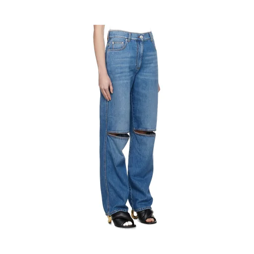 Cut-Out Knee Bootcut Jeans