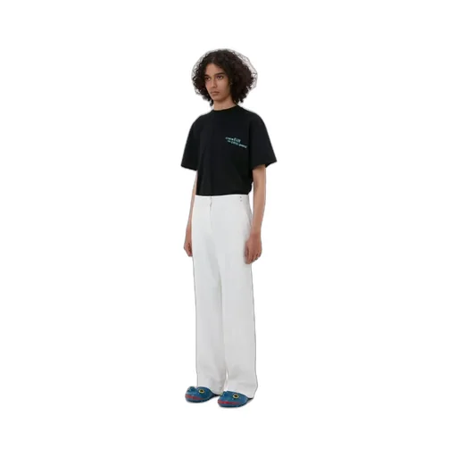 Rivet-Detailing Straight-Leg Trousers