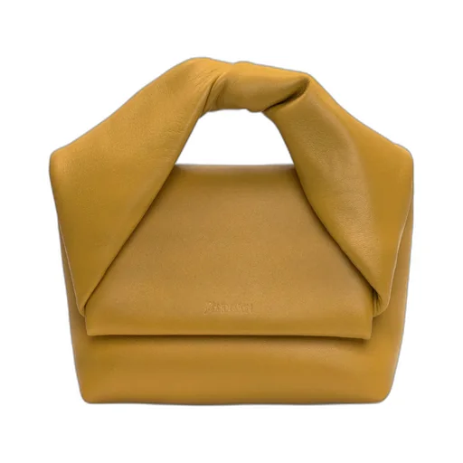 Medium Twister Leather Top Handle Bag