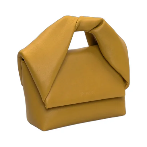 Medium Twister Leather Top Handle Bag