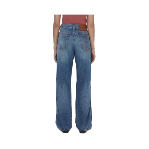 Cut-Out Knee Bootcut Jeans