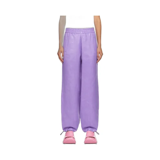 High-Shine Wide-Leg Trousers