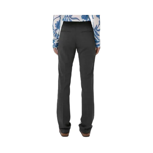 High-Waisted Cotton Trousers
