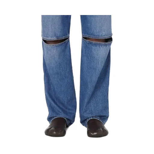 Cut-Out Knee Bootcut Jeans