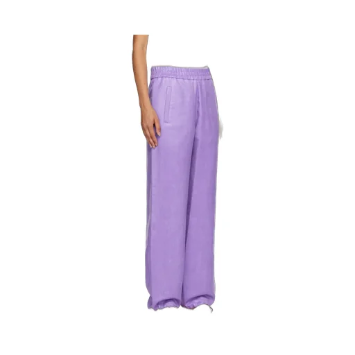 High-Shine Wide-Leg Trousers