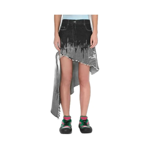 Studded Asymmetric Skirt