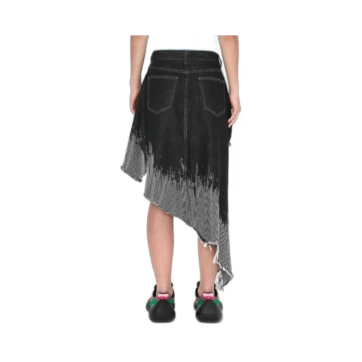 Studded Asymmetric Skirt