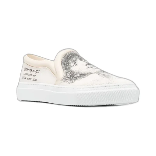 Rembrandt Sketch-Print Slip-On Sneakers