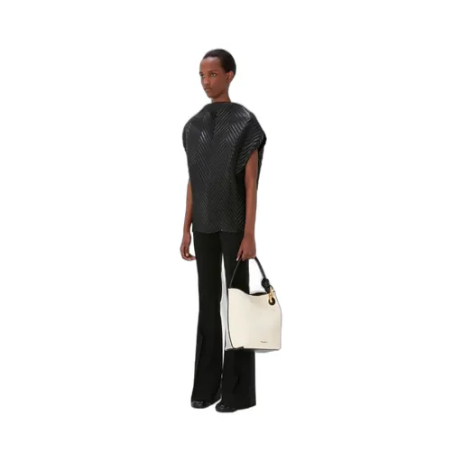 Logo Stamp Chain-Linked Shoulder Bag