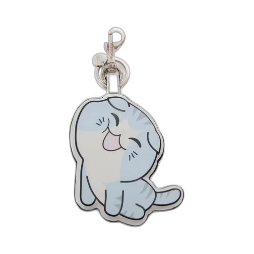 Cat Leather Keyring