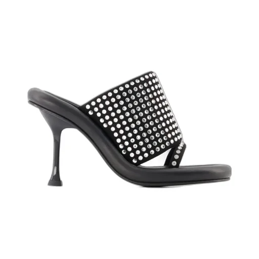Bumper-Tube Leather Mules